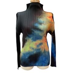 ISSEY MIYAKE イッセイミヤケ PLEATS PLEASE カットソータイダイ SIZE 3 PP61-JK501 ブラック Bランク