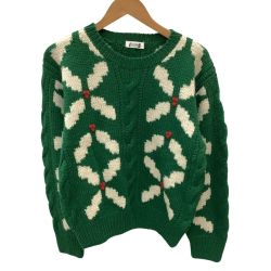 ♪♪ IS アイエス ISSEY MIYAKE イッセイミヤケ Vintage セーター クリスマス グリーン Bランク