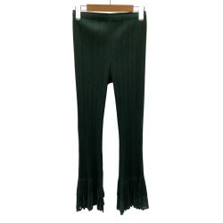 ♪♪ ISSEY MIYAKE イッセイミヤケ PLEATS PLEASE 変形 パンツ SIZE 2 PP31-JF804 グリーン Bランク