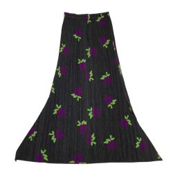 ♪♪ ISSEY MIYAKE イッセイミヤケ PLEATS PLEASE 変形 スカート 花柄 SIZE 2 PP22-JG753 グレー Bランク