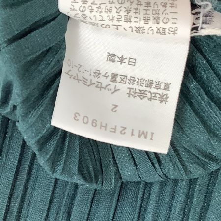 ISSEY MIYAKE イッセイミヤケ プリーツ  切り替え ワンピース SIZE 2 IM12FH903 グリーン