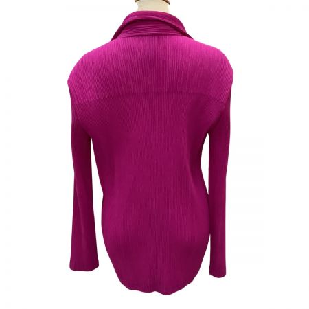  ISSEY MIYAKE イッセイミヤケ プリーツ ジャケット SIZE M IM94-FD910 ショッキングピンク