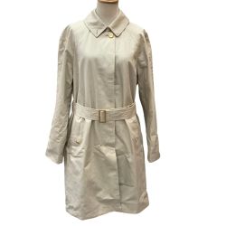 Burberrys バーバリーズ レディース  ステンカラーコート  SIZE 9AR アイボリー Bランク