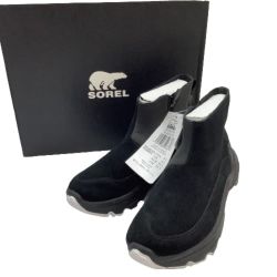 ♪♪ SOREL ソレル タグ付き レディース ショートブーツ SIZE 25.5cm ブラック Aランク