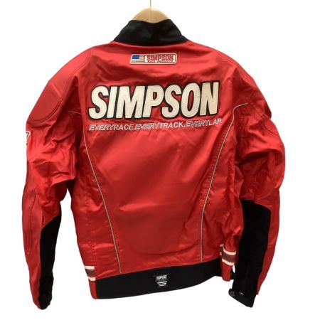 simpson シンプソン メンズ ライダース  バイクウェア セットアップ ジャケット パンツ SIZE L ブラック×レッド