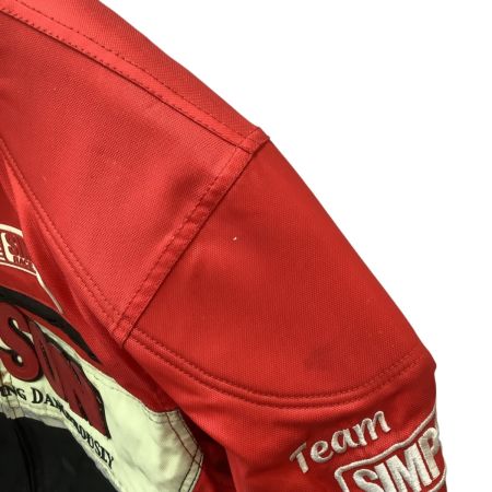 simpson シンプソン メンズ ライダース  バイクウェア セットアップ ジャケット パンツ SIZE L ブラック×レッド