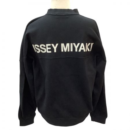  ISSEY MIYAKE イッセイミヤケ メンズ スウェット トレーナー SIZE M ME10-JL064 ブラック