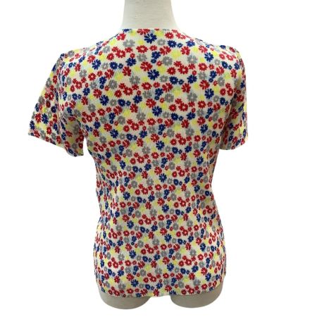 ISSEY MIYAKE イッセイミヤケ PLEATS PLEASE カットソー SIZE 3 花柄 PP22-FK876 アイボリー