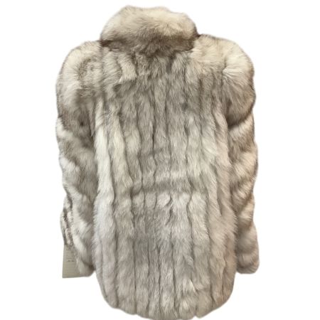 Belle Vision ベルビジョン レディース 毛皮 ハーフコート ブルーフォックス SIZE 11号 ホワイト