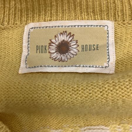 PINK HOUSE ピンクハウス レディース カーディガン ワッペン  イエロー
