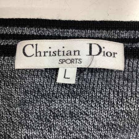  Christian Dior Sports クリスチャンディオール カーディガン CDロゴ SIZE L ブラック