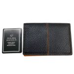 未使用 SOMES SADDLE ソメスサドル 牛革 レザー 名刺入れ 黒 箱付 Somes Saddle ソメスサドル メンズ 名刺入れ カードケース