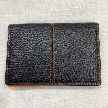 Somes Saddle ソメスサドル メンズ 名刺入れ カードケース レザー ブラック×キャメル