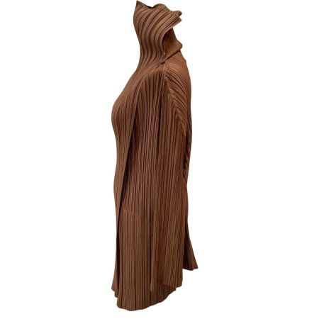 ISSEY MIYAKE イッセイミヤケ PLEATS PLEASE カーディガン SIZE 3 PP31-JA102 ブラウン
