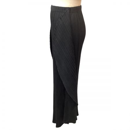 ISSEY MIYAKE イッセイミヤケ PLEATS PLEASE 変形 スカート SIZE 5 PP43-JG912 ブラック