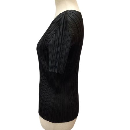 ISSEY MIYAKE イッセイミヤケ PLEATS PLEASE カットソー SIZE 3 PP55-JK103 ブラック