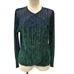 ISSEY MIYAKE イッセイミヤケ PLEATS PLEASE カーディガン ラメグラデーション PP83-J0712 パープル Bランク