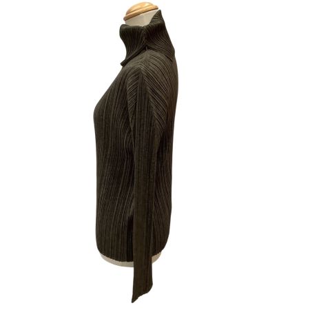 ISSEY MIYAKE イッセイミヤケ PLEATS PLEASE カットソー SIZE 3 PP91-JK127 カーキ