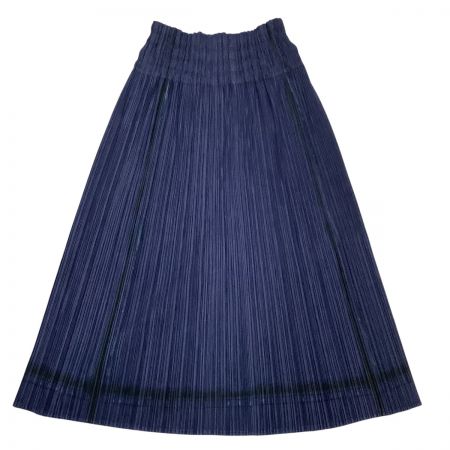  ISSEY MIYAKE イッセイミヤケ PLEATS PLEASE スカート SIZE 3 ネイビー