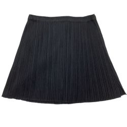♪♪ ISSEY MIYAKE イッセイミヤケ PLEATS PLEASE プリーツ ミニスカート  PP55-JG105 ブラック Bランク