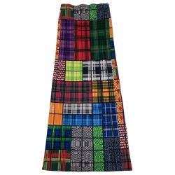 ISSEY MIYAKE イッセイミヤケ PLEATS PLEASE スカート SIZE 4 総柄 チェック PP64-JG221 Bランク