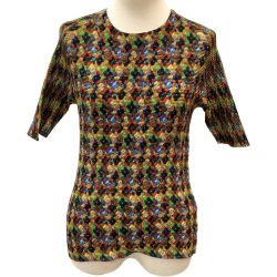 ISSEY MIYAKE (T.) PLEATS イッセイミヤケ カットソー ワッフルプリーツ SIZE 3 PP68-FK907 Bランク