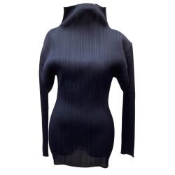 ISSEY MIYAKE イッセイミヤケ PLEATS PLEASE カットソー SIZE 3 PP04-JK604 ネイビー Bランク