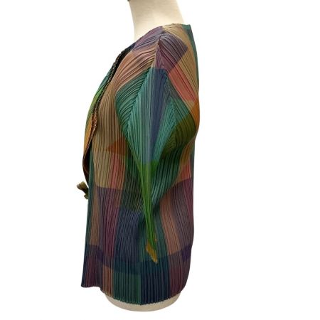  ISSEY MIYAKE イッセイミヤケ PLEATS PLEASE 変形 カーディガン SIZE 3 PP73-J0767