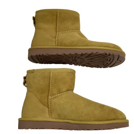 UGG アグ 未使用 レディース ショートブーツ ムートンブーツ SIZE 23cm W CLASSIC MINI キャメル