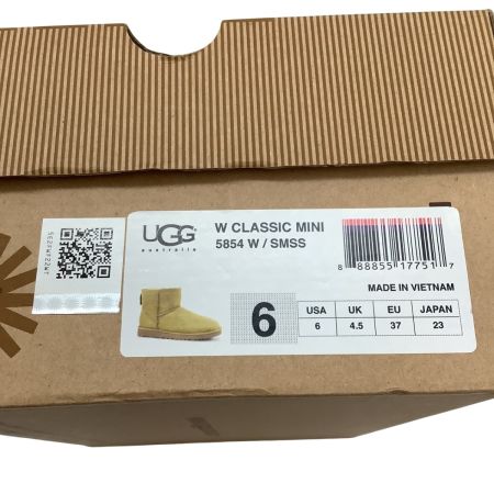 UGG アグ 未使用 レディース ショートブーツ ムートンブーツ SIZE 23cm W CLASSIC MINI キャメル