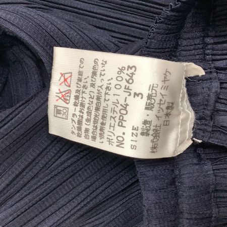 ISSEY MIYAKE イッセイミヤケ PLEATS PLEASE パンツ SIZE 3 PP04-JF643 ネイビー