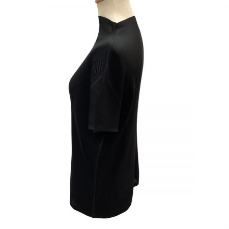 ISSEY MIYAKE イッセイミヤケ PLEATS PLEASE 半袖 カットソー SIZE 3 PP55FK105 ブラック