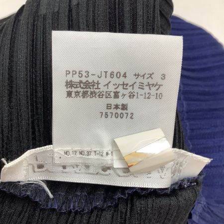 ISSEY MIYAKE イッセイミヤケ PLEATS PLEASE 変形 サークルエンボス加工  横プリーツ ワンピース  ブラック