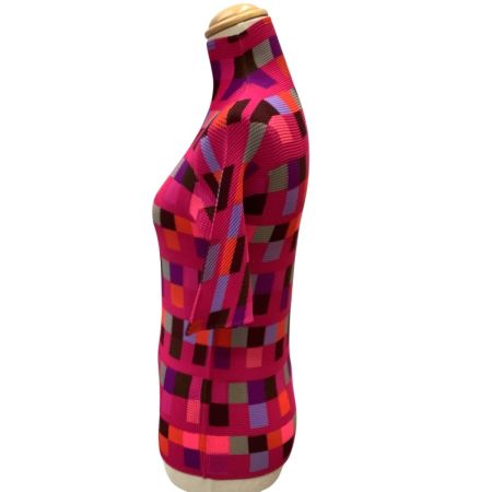ISSEY MIYAKE イッセイミヤケ PLEATS PLEASE ワッフルプリーツ SIZE 3 総柄 PP68FK855 ピンク