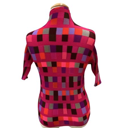 ISSEY MIYAKE イッセイミヤケ PLEATS PLEASE ワッフルプリーツ SIZE 3 総柄 PP68FK855 ピンク