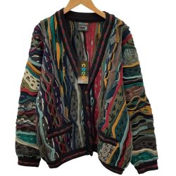 COOGI クージー 未使用 タグ付き メンズ ３Dニット カーディガン 立体 SIZE L Sランク