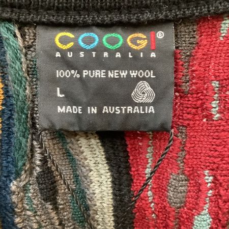 COOGI クージー 未使用 タグ付き メンズ ３Dニット カーディガン 立体 SIZE L