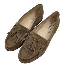♪♪ Margaret Howell マーガレットハウエル 美品 レディース モカシン SIZE 22.5cm ライトブラウン Aランク