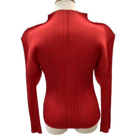 ISSEY MIYAKE イッセイミヤケ PLEATS PLEASE 変形 カットソー SIZE 3 PP33-JK202 レッド