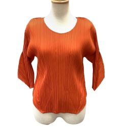 ISSEY MIYAKE イッセイミヤケ PLEATS PLEASE 変形 カットソー SIZE 3 PP33-JK622 オレンジ Bランク