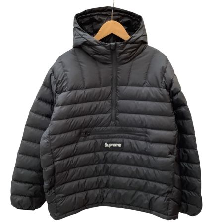 Supreme シュプリーム メンズ マイクロ ダウンハーフジップ プルオーバーパーカー SIZE M ダウン80％ ブラック