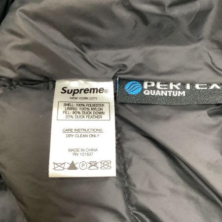Supreme シュプリーム メンズ マイクロ ダウンハーフジップ プルオーバーパーカー SIZE M ダウン80％ ブラック