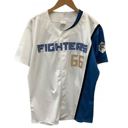  FIGHTERS 日本ハム ファイターズ 公式ユニフォーム 背番号 66 万波 中正 SIZE M ホワイト