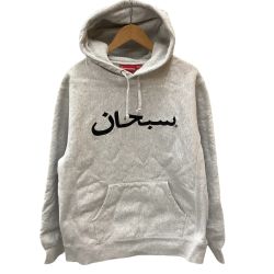 ♪♪ Supreme シュプリーム パーカー SIZE L 21AW Arabic Logo Hooded Sweatshirt グレー Bランク