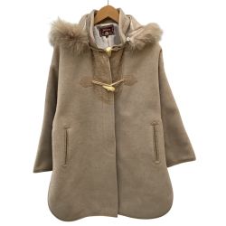 FJALL RAVEN フェールラーベン レディース ダッフルコート SIZE L ベージュ Bランク