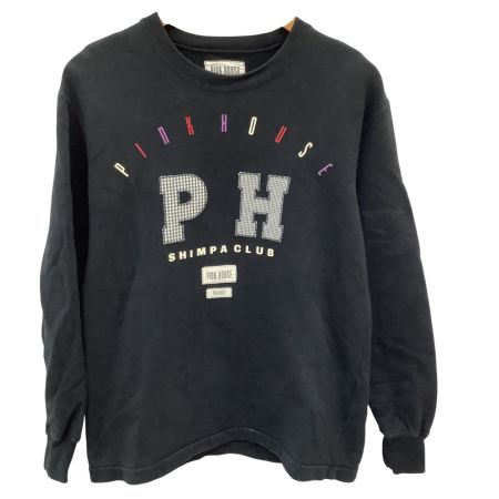 PINK HOUSE ピンクハウス レディース スウェット パーカー ワッペン SIZE M ブラック