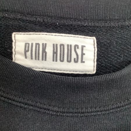 PINK HOUSE ピンクハウス レディース スウェット パーカー ワッペン SIZE M ブラック