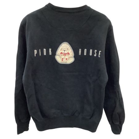 PINK HOUSE ピンクハウス レディース スウェット  トレーナー ロップイヤーラビット うさぎ ワッペン SIZE M ブラック