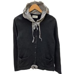 PINK HOUSE ピンクハウス レディース ジャケット フード付き チェック ピコフリル SIZE M ブラック Bランク