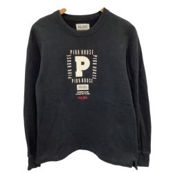 PINK HOUSE ピンクハウス レディース スウェット トレーナー SIZE M ブラック Bランク